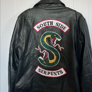 Riverdale South Side Serpents Leather Biker Jacket – Gently Used